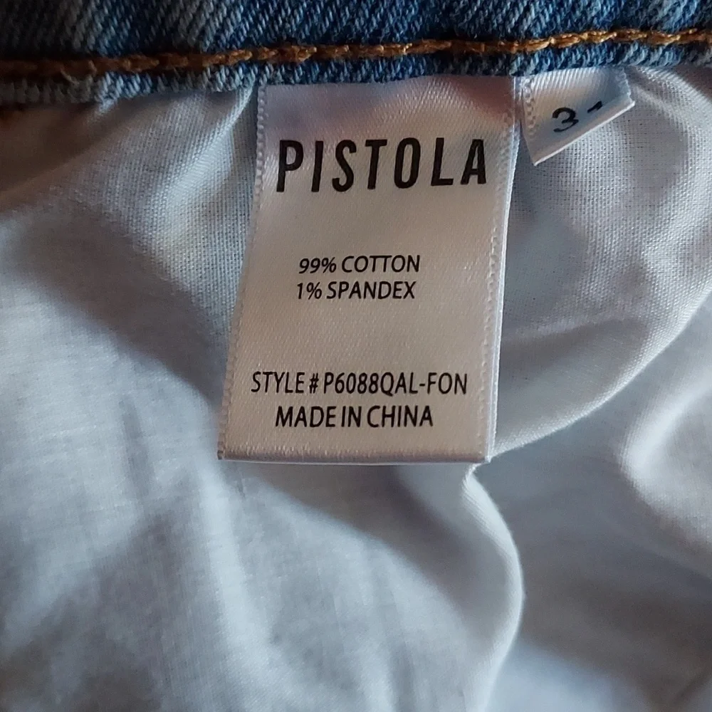 PISTOLA Revolve Lennon High Rise Crop Distressed Jeans - Picture 9 of 10